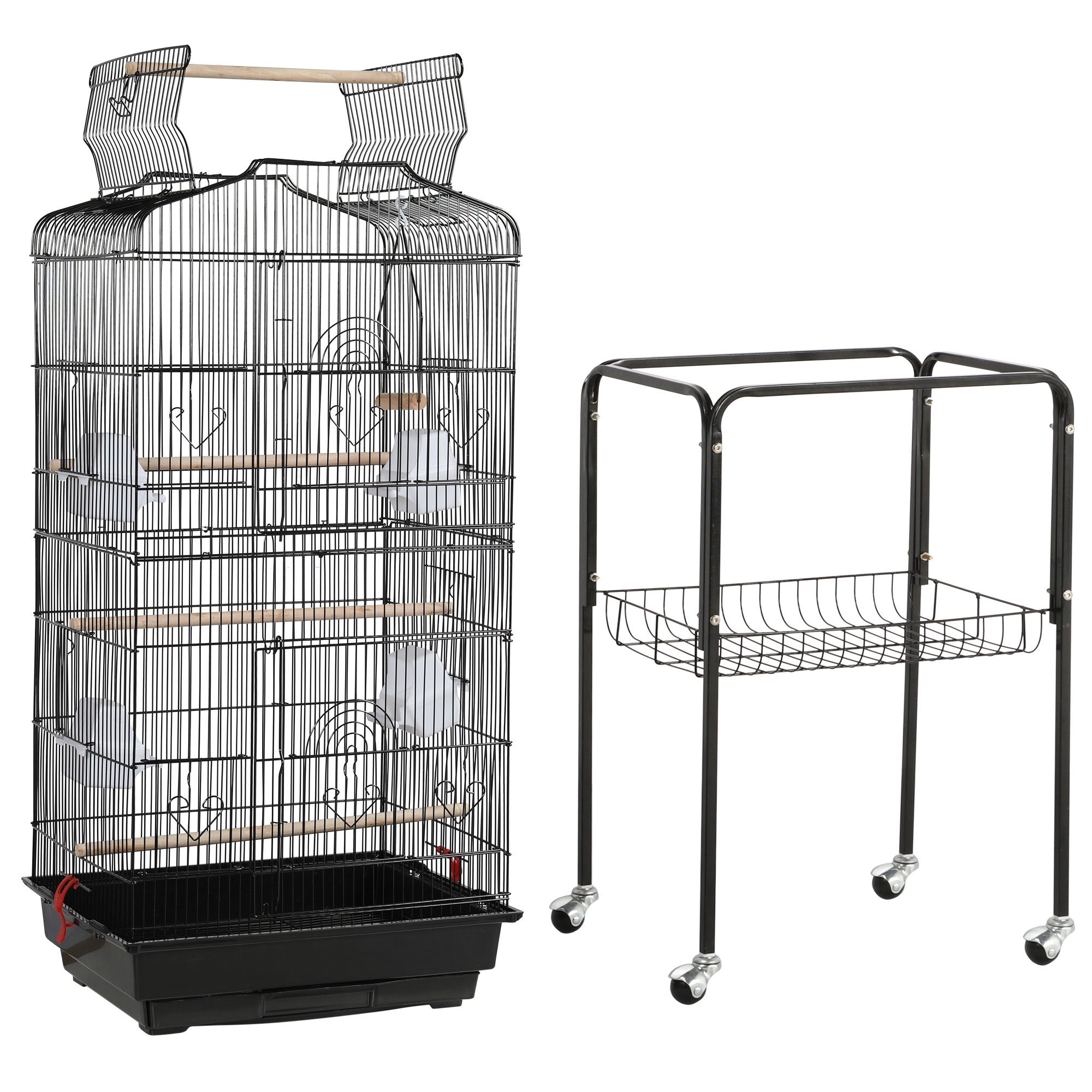 Yaheetech Vogelkäfig, Vogelbauer Vogelvoliere Käfig Vogelhaus
