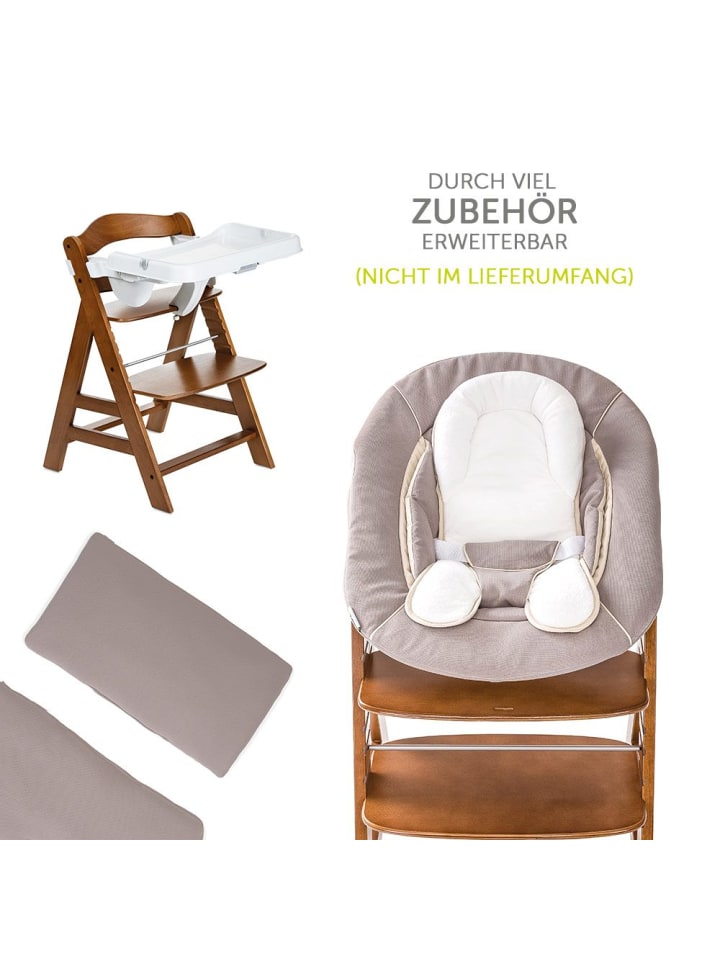Hauck Hochstuhl Alpha Plus - Walnut in braun günstig kaufen onesize