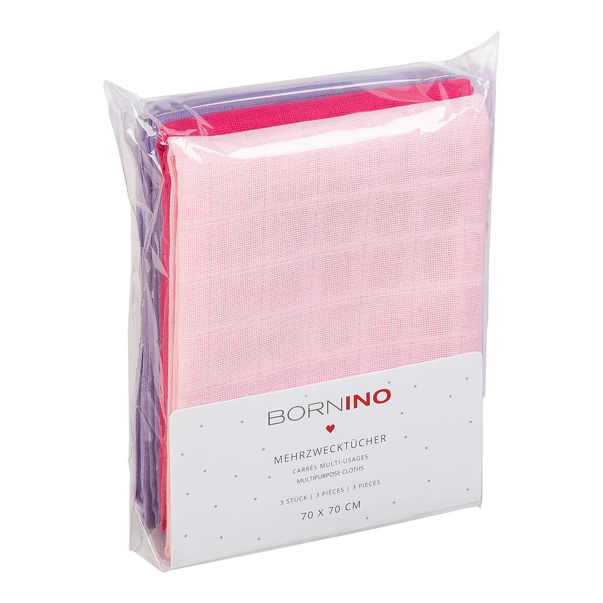 3er-Pack Mullwindeln 70x70 cm