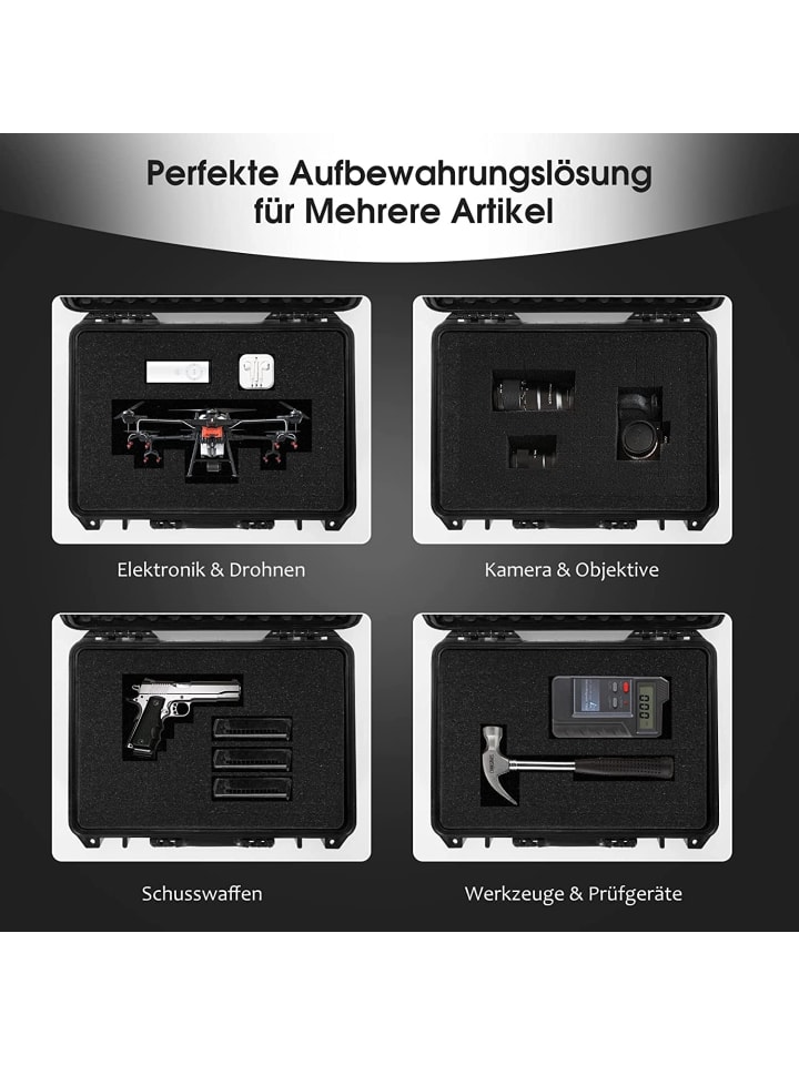 COSTWAY Hartschalen-Kamerakoffer 22