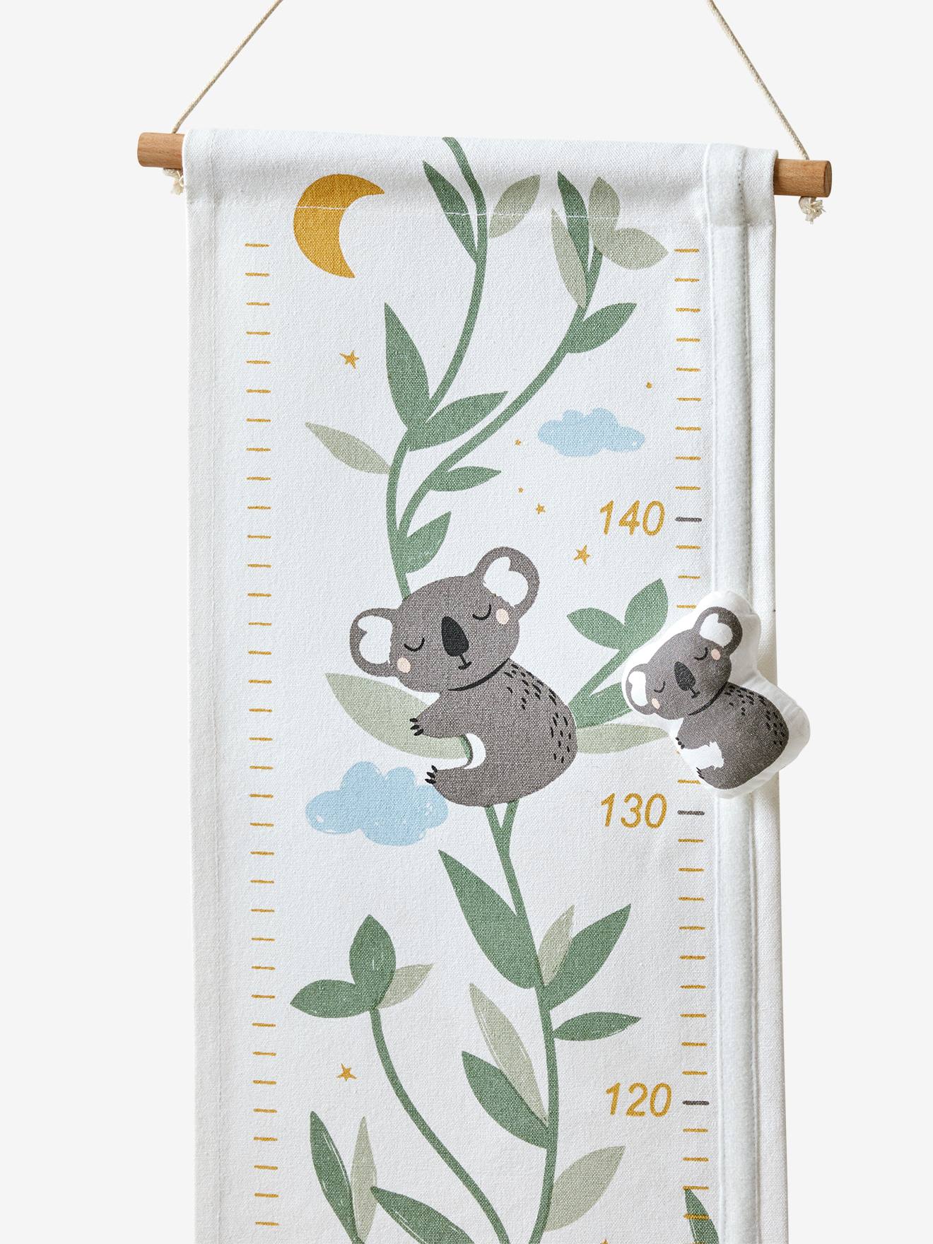Vertbaudet Kinderzimmer Koala-Messlatte aus Stoff - grau