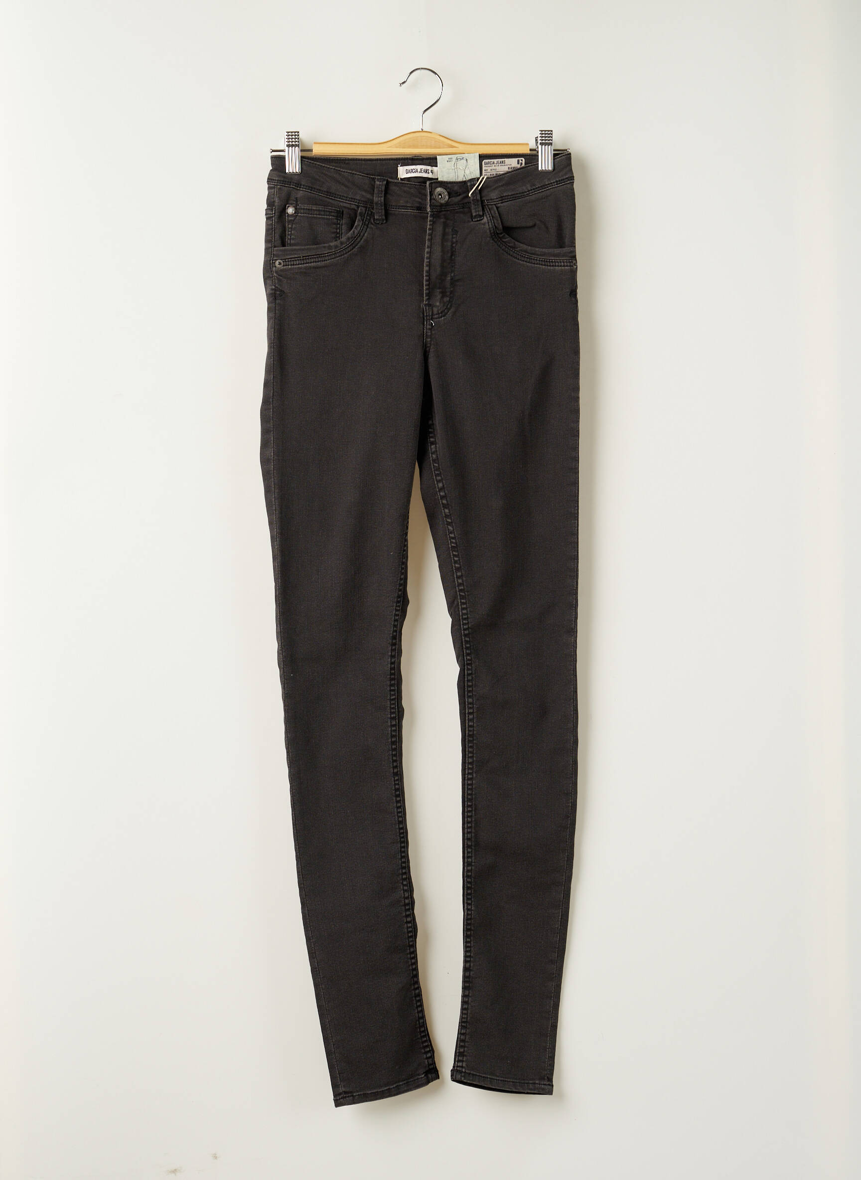 Garcia Pantalons Slim Fille couleur gris
