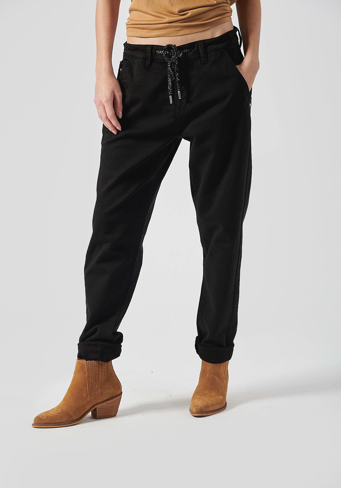 VIWIX  Jean noir boy slim Femme