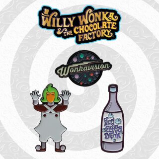 Charlie und die Schokoladenfabrik Ansteck-Pins 3er-Set Limited Edition