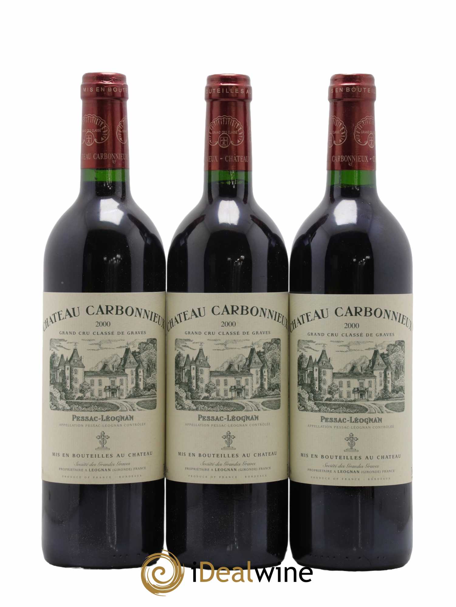 Château Carbonnieux Cru Classé de Graves  2000 - Lot de 12 Bouteilles