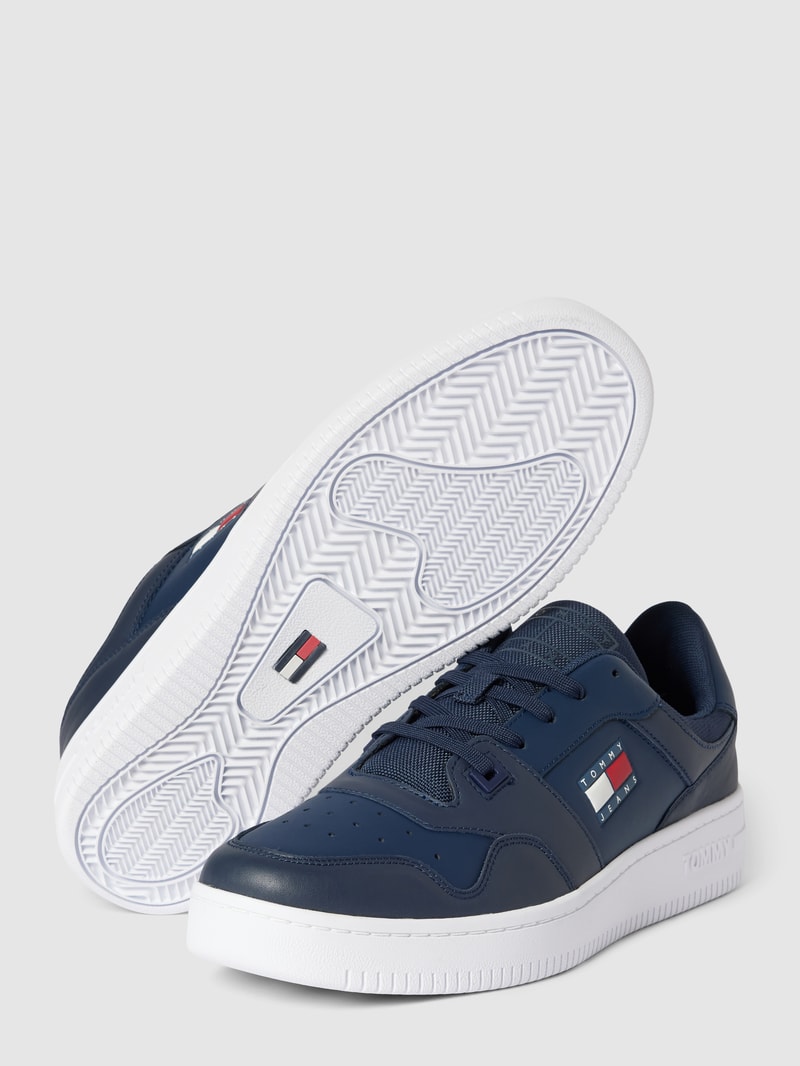 Sneaker mit Logo-Print Modell 'RETRO' in dunkelblau