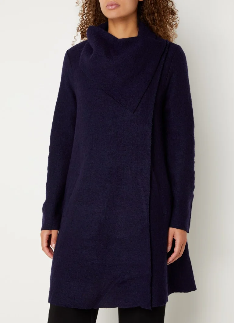 Phase Eight Bellona Knit Coat Navy 08