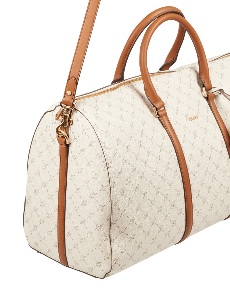 Weekender mit Logo-Muster Modell 'Aurora' in offwhite
