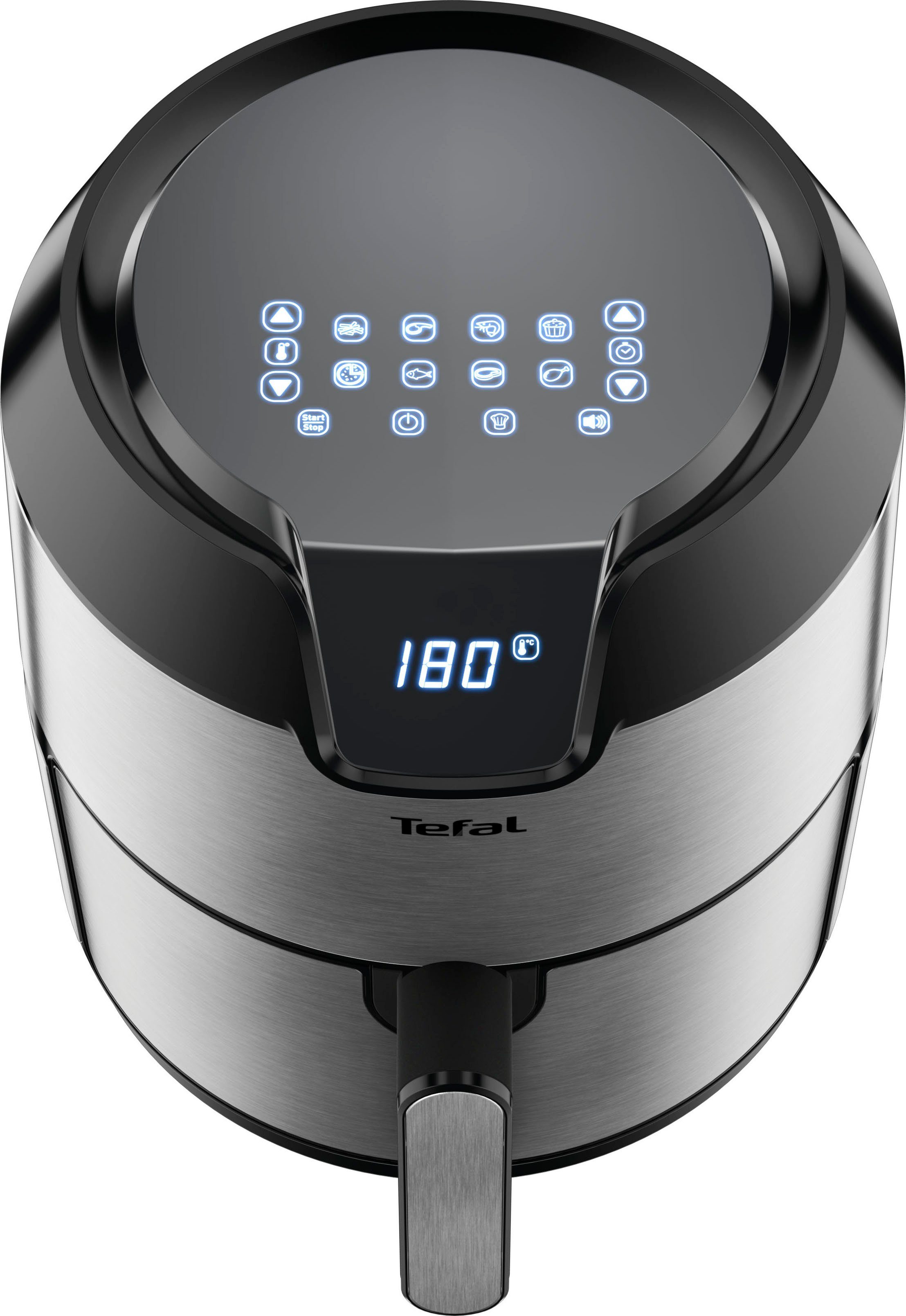 Tefal Heißluftfritteuse EY401D.HERO Easy Fry Deluxe, 1500 W, mit Zubehör, Fassungsvermögen 1,4 kg, 8 automatische Programme