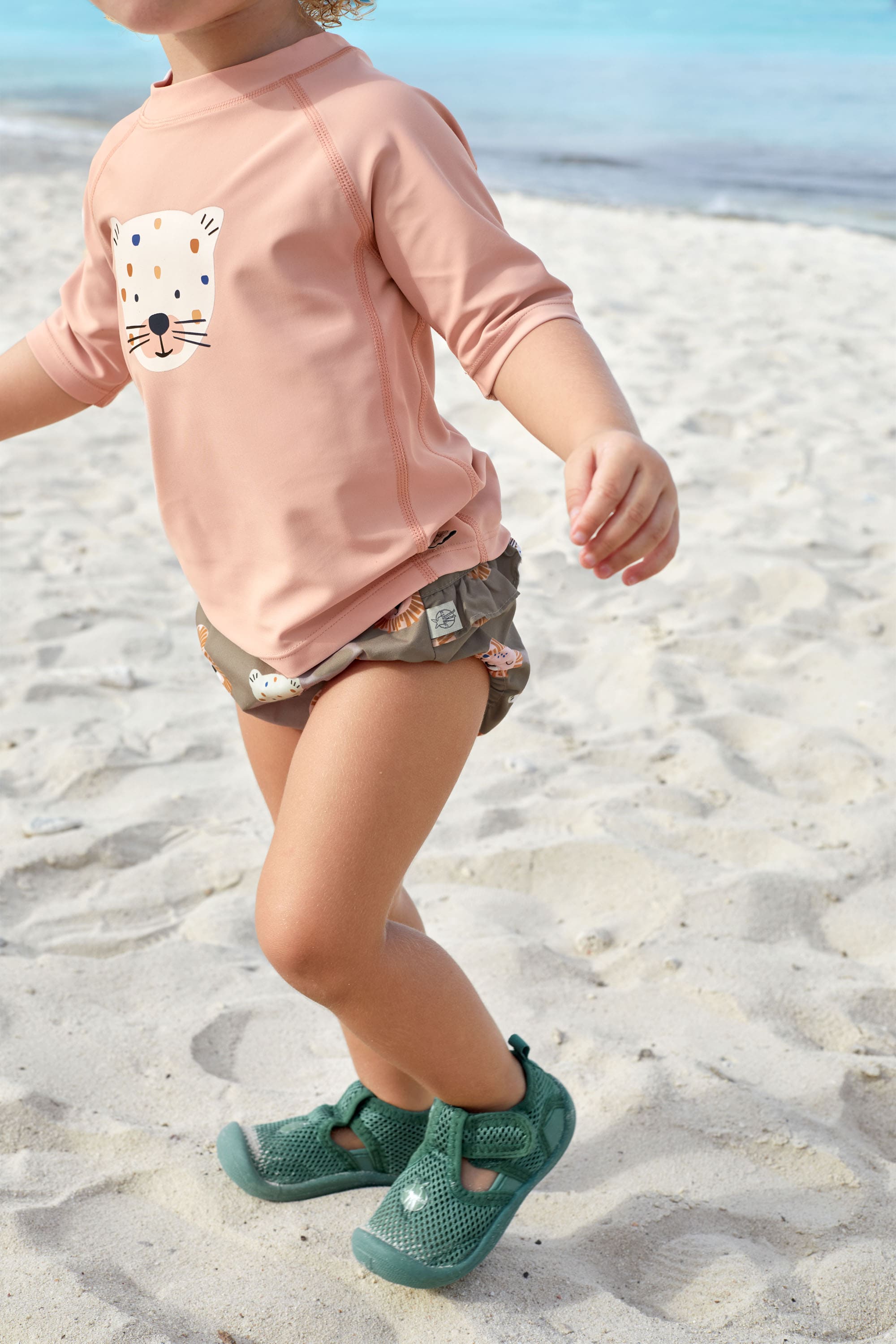 Schwimmwindel Baby - Wildkatzen, Braun