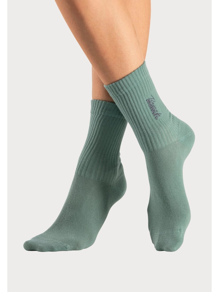 Bench Basicsocken in 1x schwarz, 1x anthrazit-meliert, 1x pistazie günstig kaufen 35-38