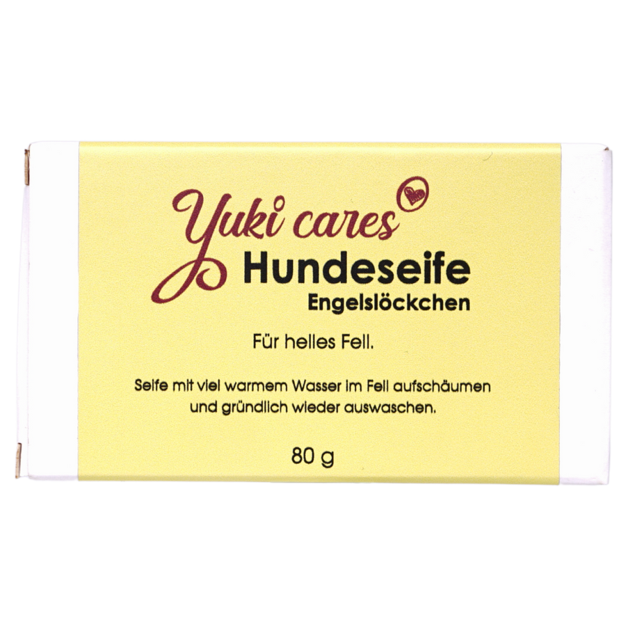 Yuki Cares Fellpflege Yuki Cares Hundeseife Engelslöckchen für helles Fell