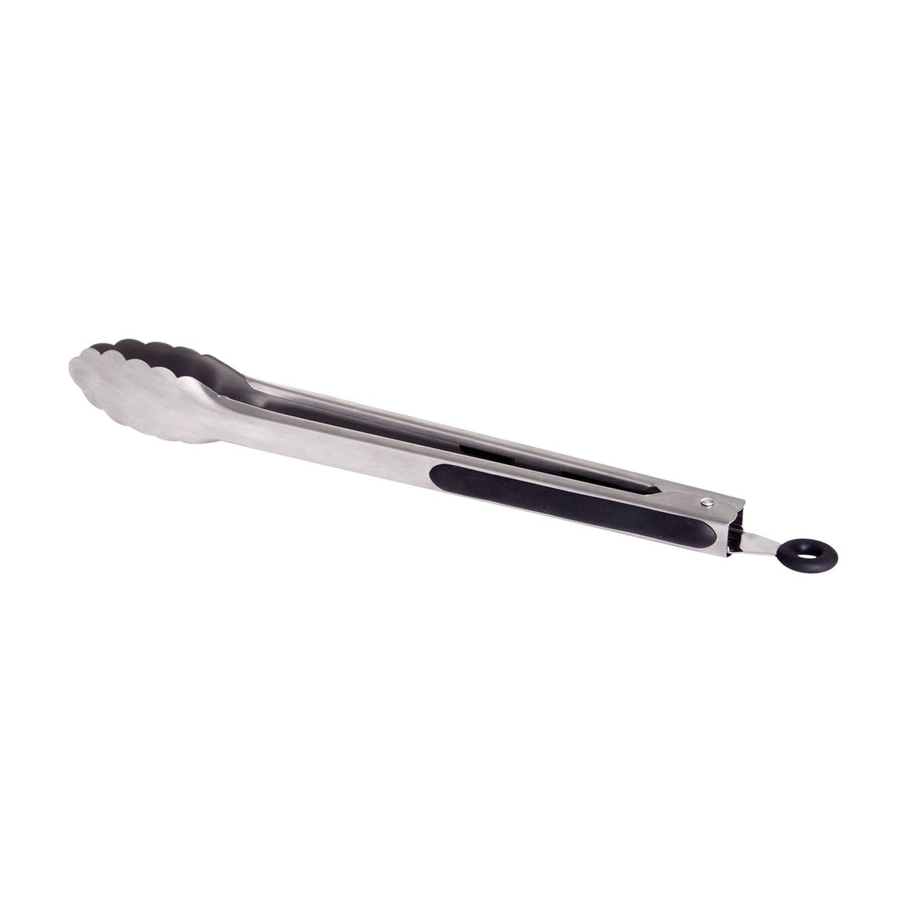 PaellaWorld International Paella World Edelstahl BBQ-/Grill-Zange 31 cm mit Feststeller, gummiertem Griff