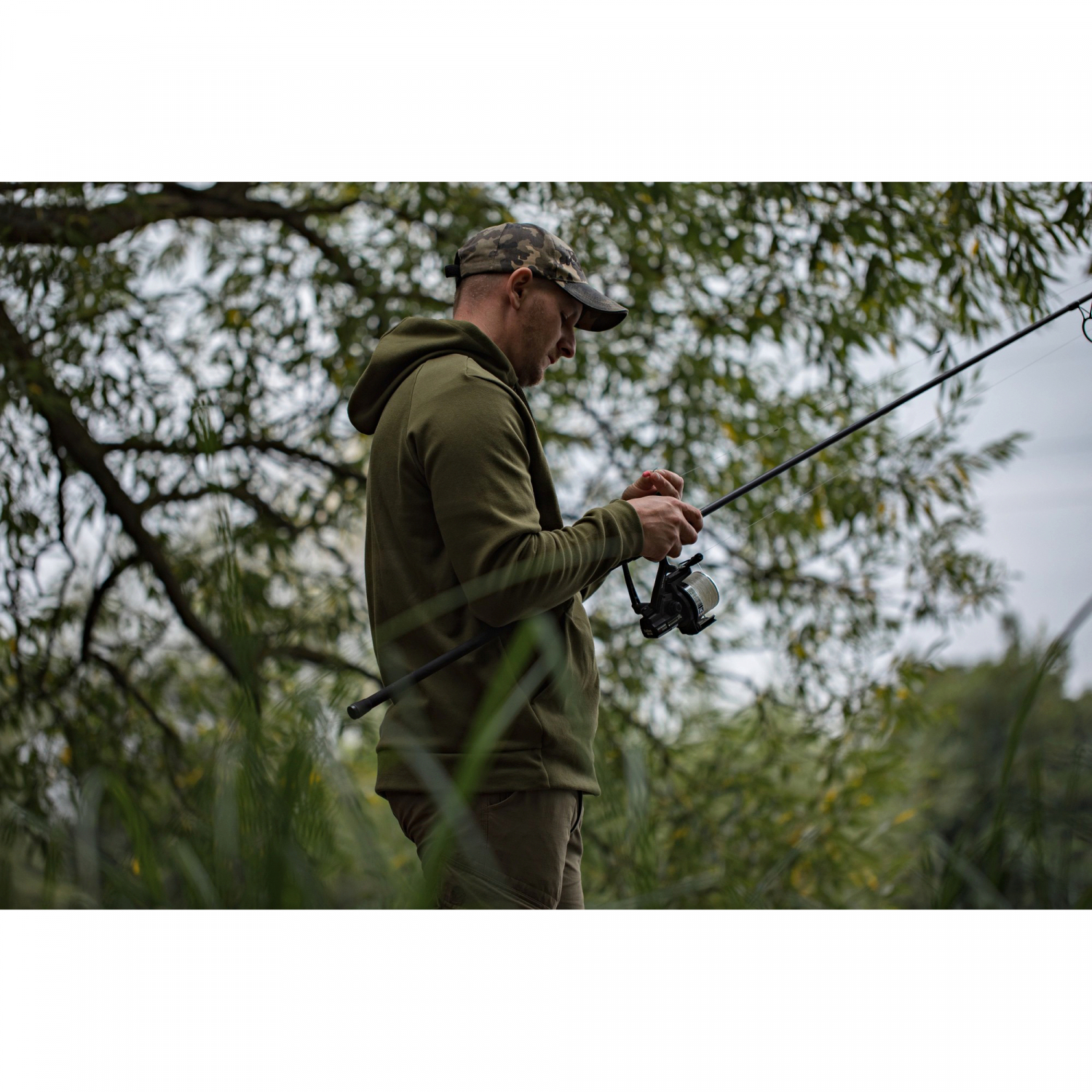 Korda Herren Kore Zip Pro Hoodie olive S