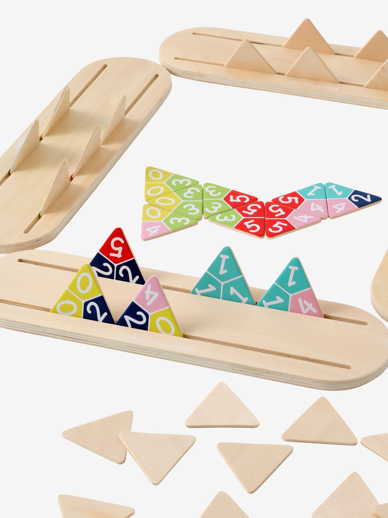 Jeu Tridominos des couleurs en bois FSC® multicolore