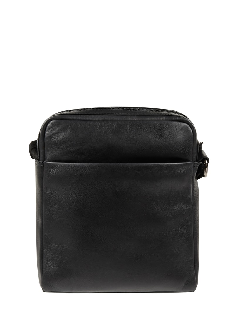 Umhängetasche aus Leder in schwarz