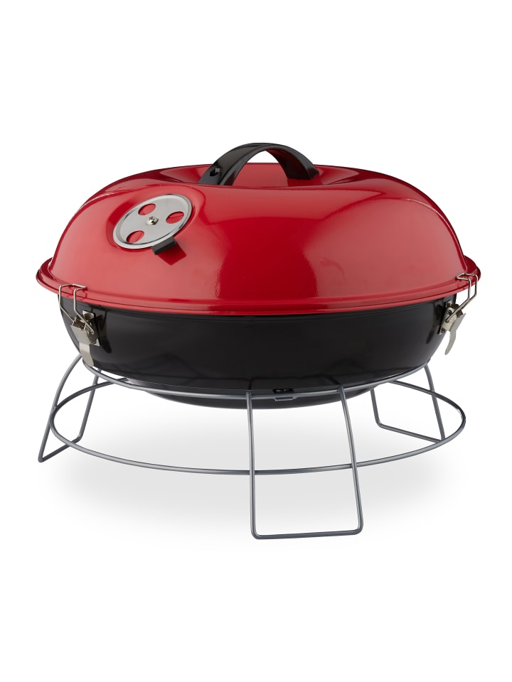 relaxdays Kugelgrill in Rot - Ø 36 cm günstig kaufen onesize