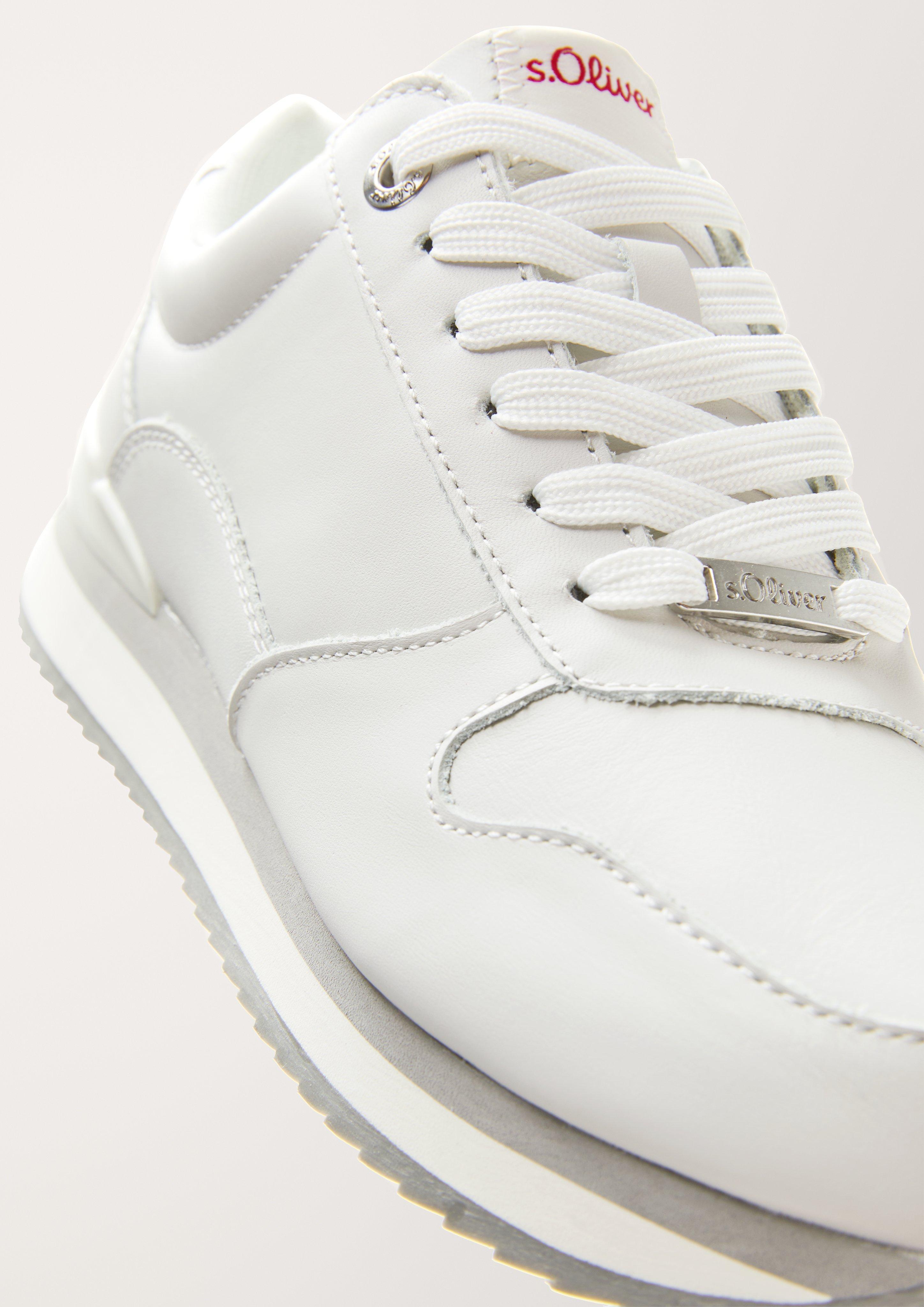 Fabric-Mix-Sneaker mit Leder  6005309-102