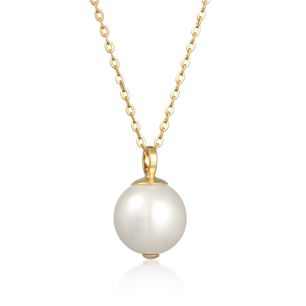 Nenalina Nenalina Collier Femmes Pendentif Elégant Classique avec perles de coquillage en  collier