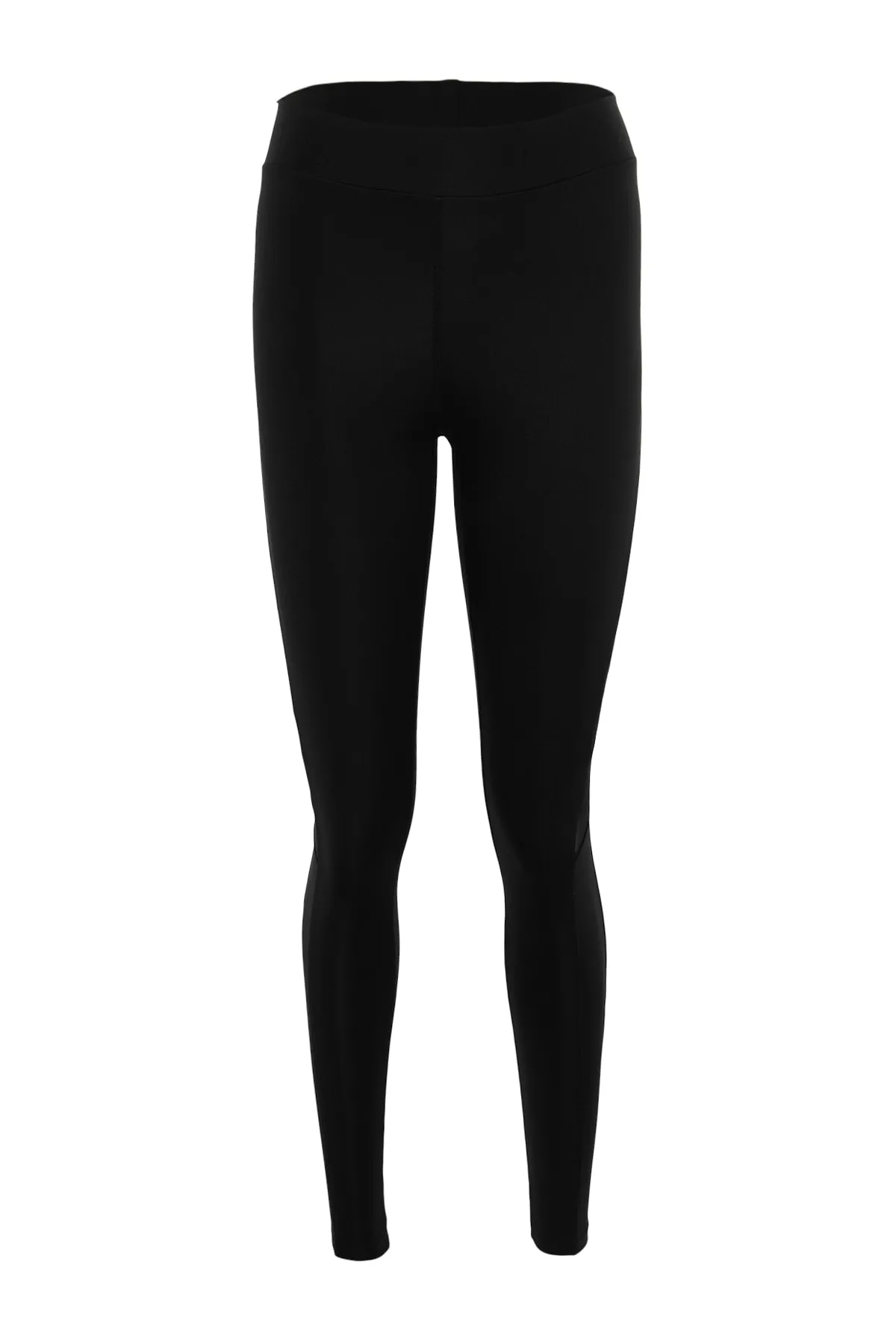 Trendyol Collection  Gestrickte Sport-Leggings in voller Länge aus schwarzem Tüll mit detaillierten Details TWOAW20TA0023