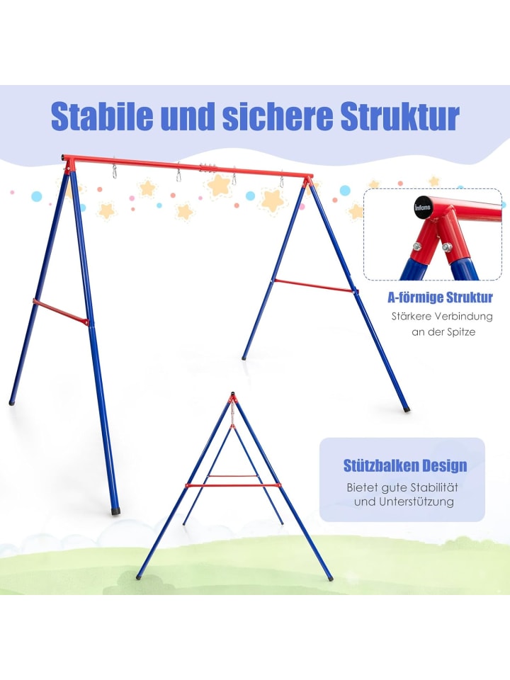 COSTWAY Schaukelgestell in Blau günstig kaufen onesize
