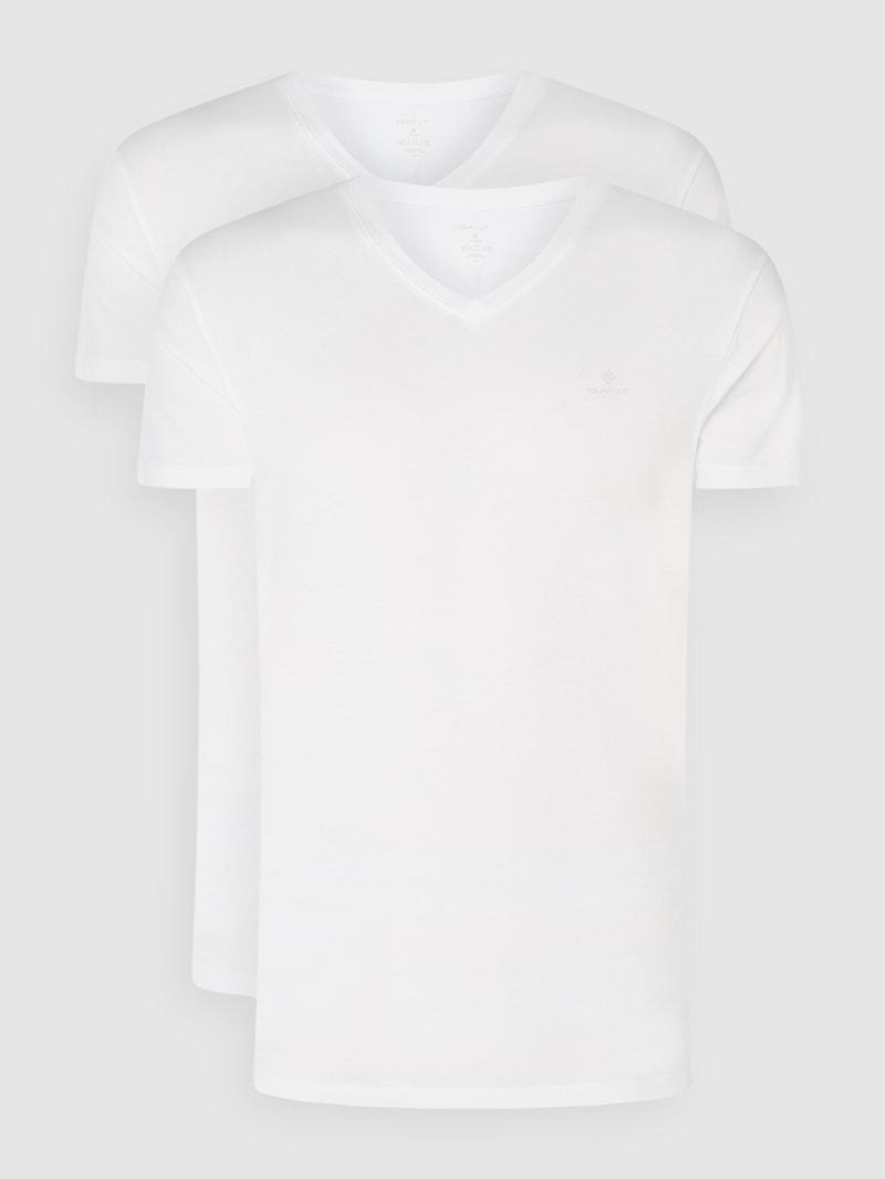 T-Shirt aus Baumwolle im 2er-Pack in weiß