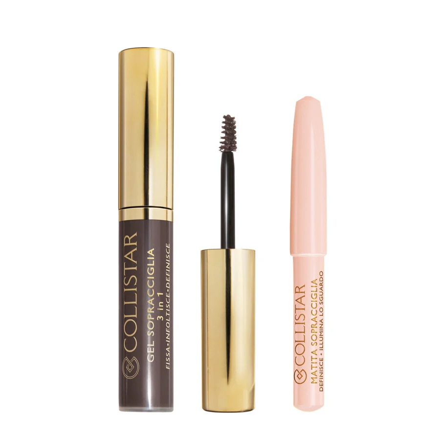Kit perfecto para cejas: gel y máscara de pestañas para cejas, lápiz de cejas.