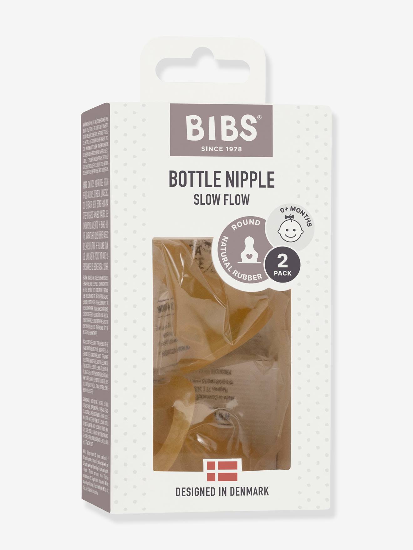 Bibs 2er-Pack Trinksauger für Babyflaschen BIBS - gelb