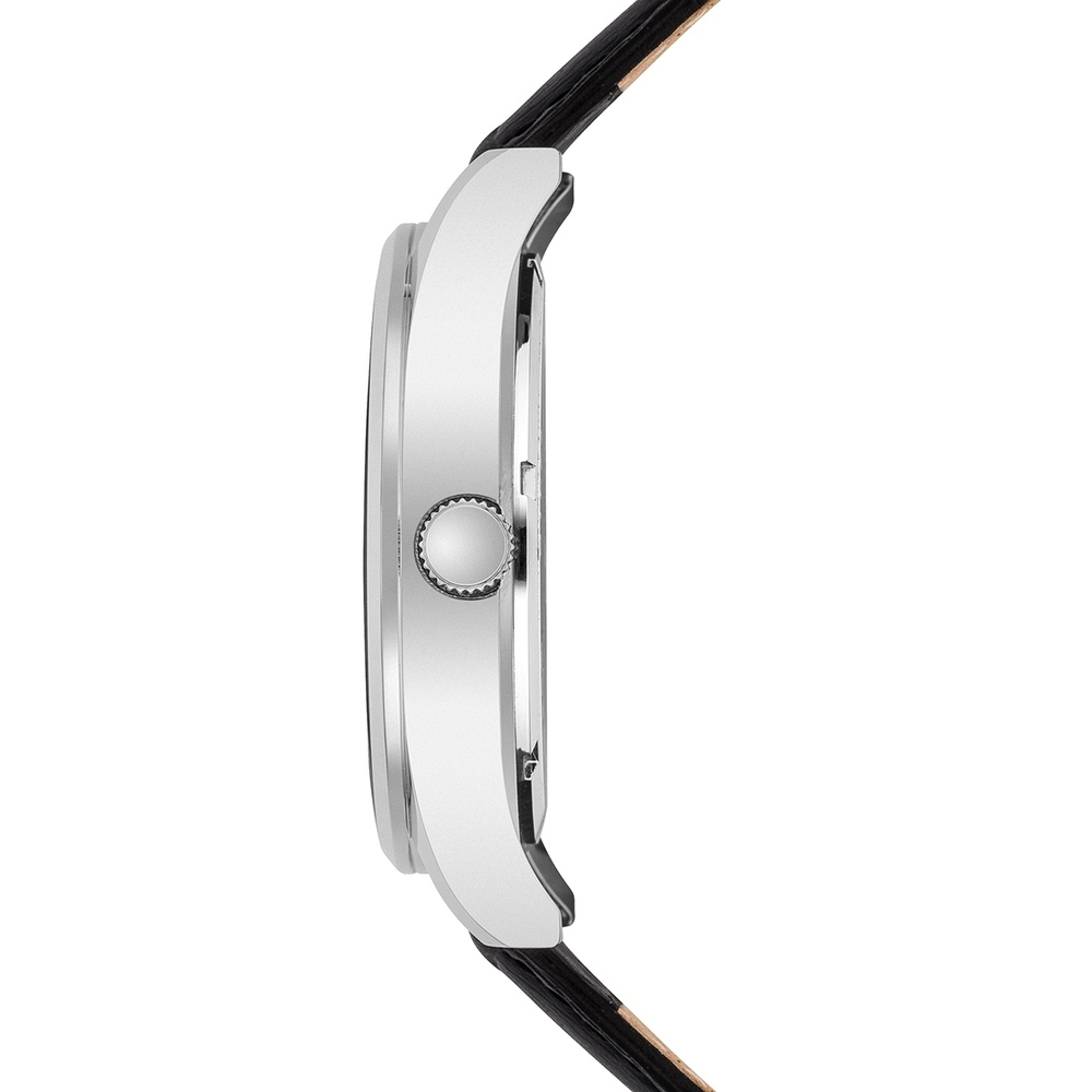 Rhodenwald & Söhne Montre à quartz Couragian en Cuir véritable en Noir Montre