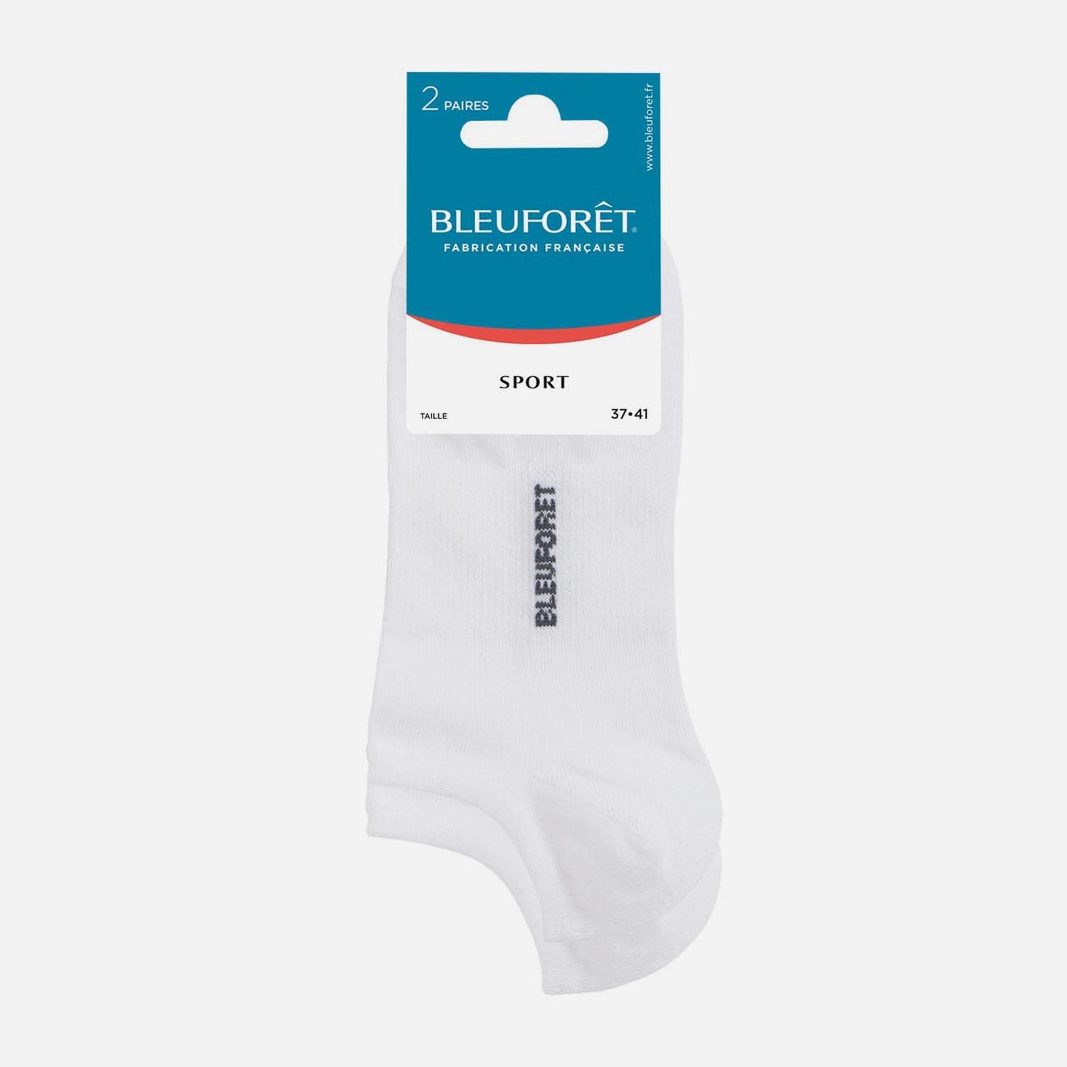 Chaussettes courtes Sport BLEUFORÊT blanches - 37-41