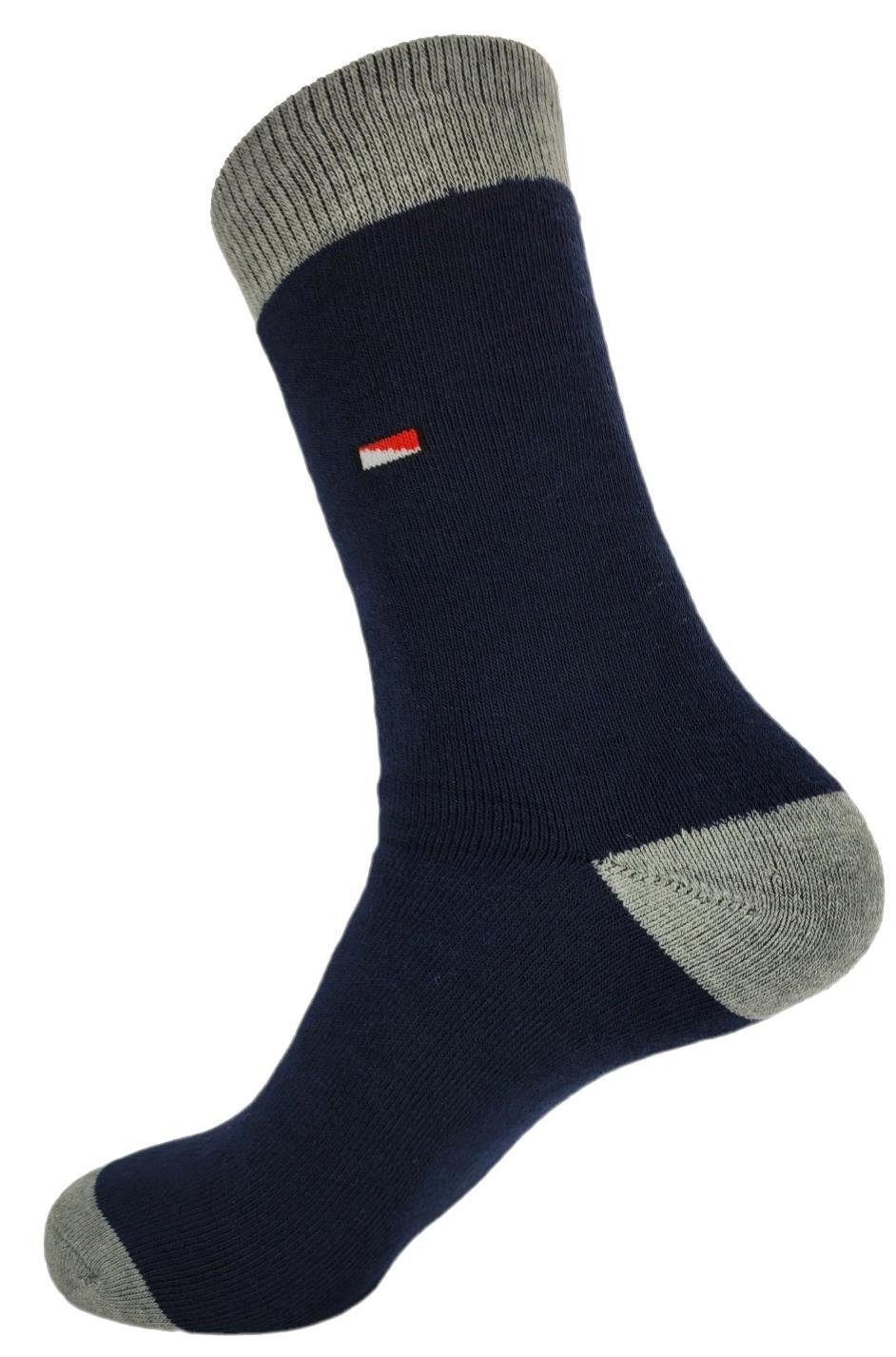 EloModa Thermosocken 12 Paar Thermo Winter Socken Vollfrottee Warm Baumwolle; 39-42 43-46 (12-Paar)