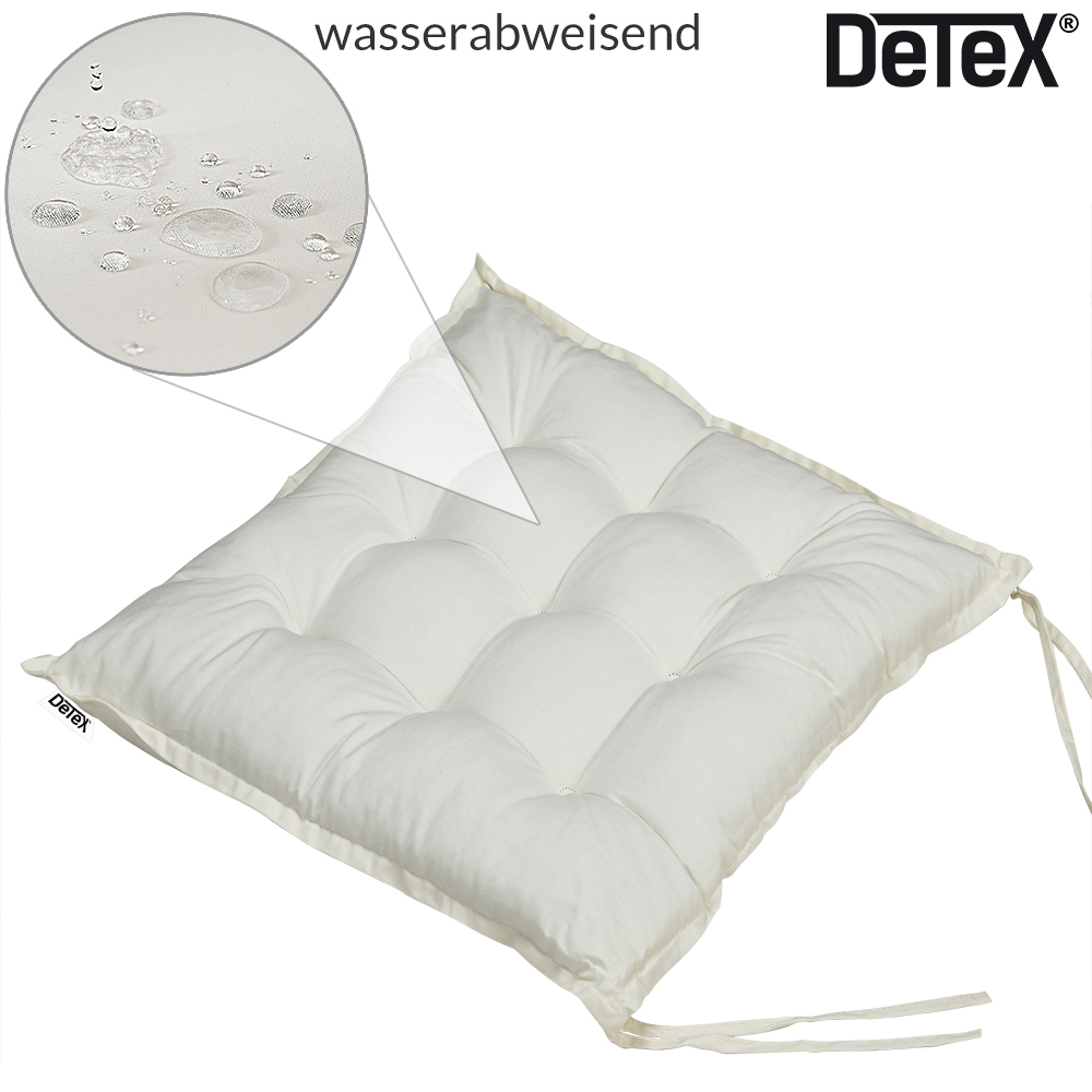 Detex Sitzkissen 4er-Set Cozy Creme