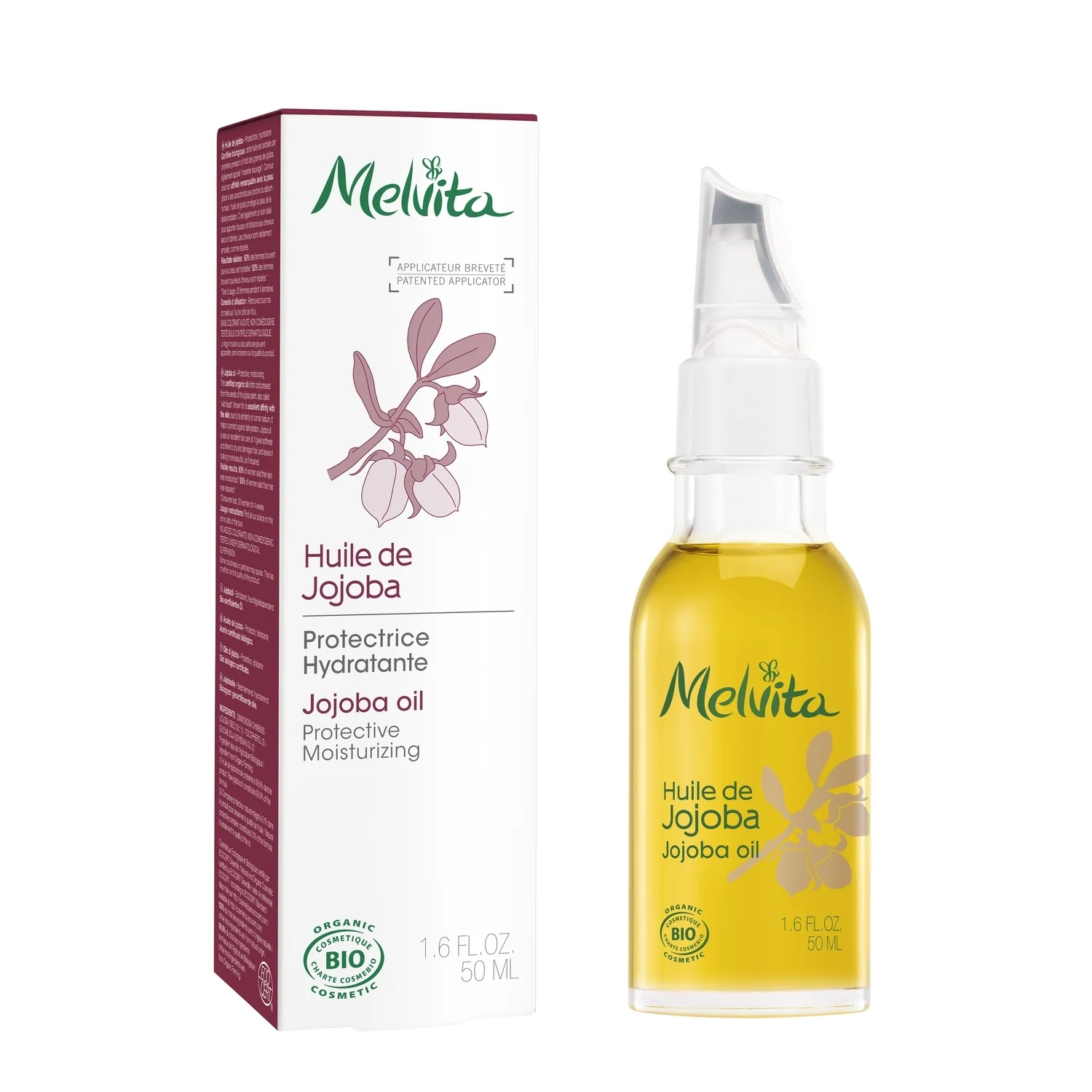 Huiles de Beauté Huile de Jojoba BIO - Aceite Facial Hidratante, Tratamiento Reparador, Aceite Corporal, Aceite Capilar