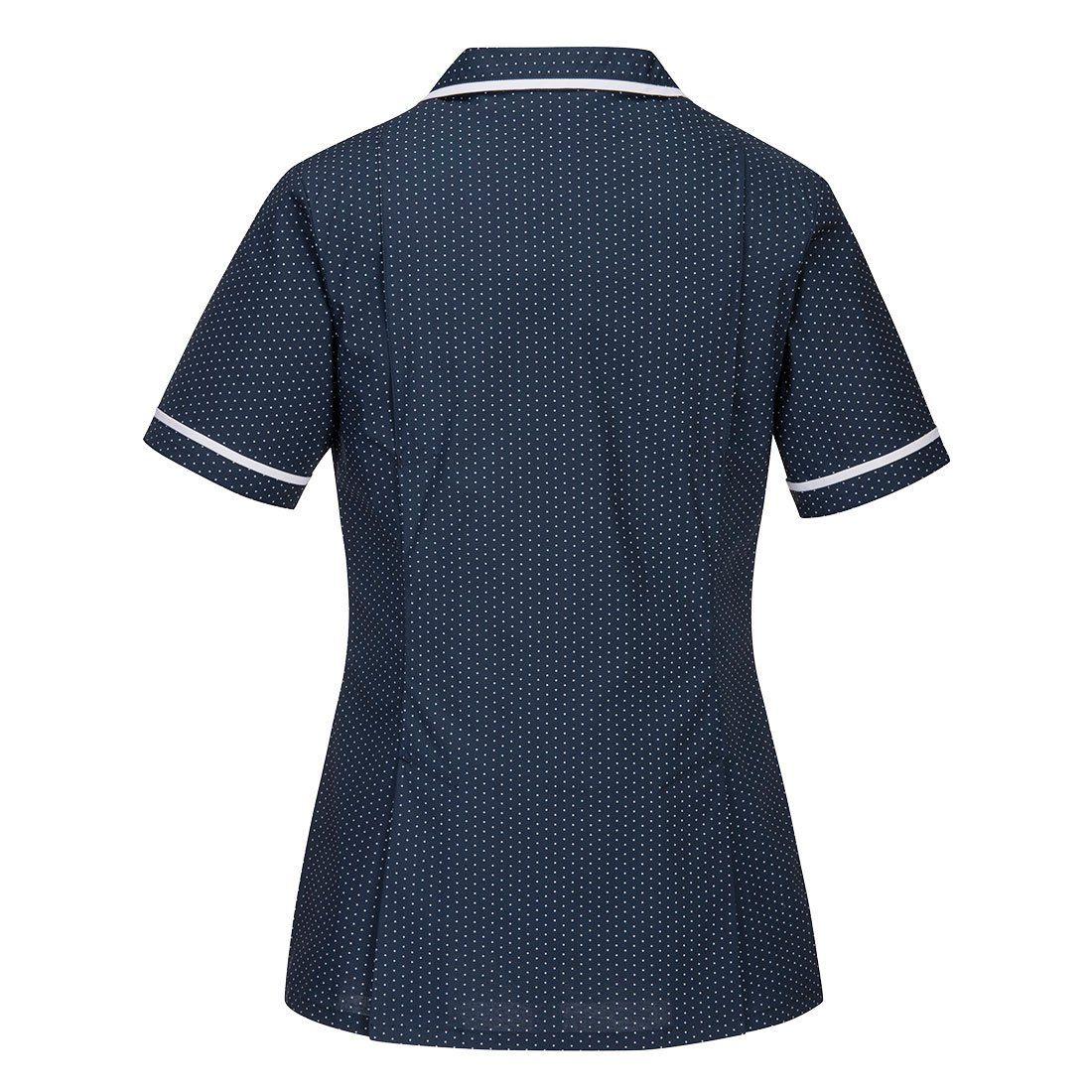 Portwest Umstandstunika KLASSISCHE STRETCH TUNIKA FÜR PFLEGEHEIME BLAU POLKA-DOT-DESIGN