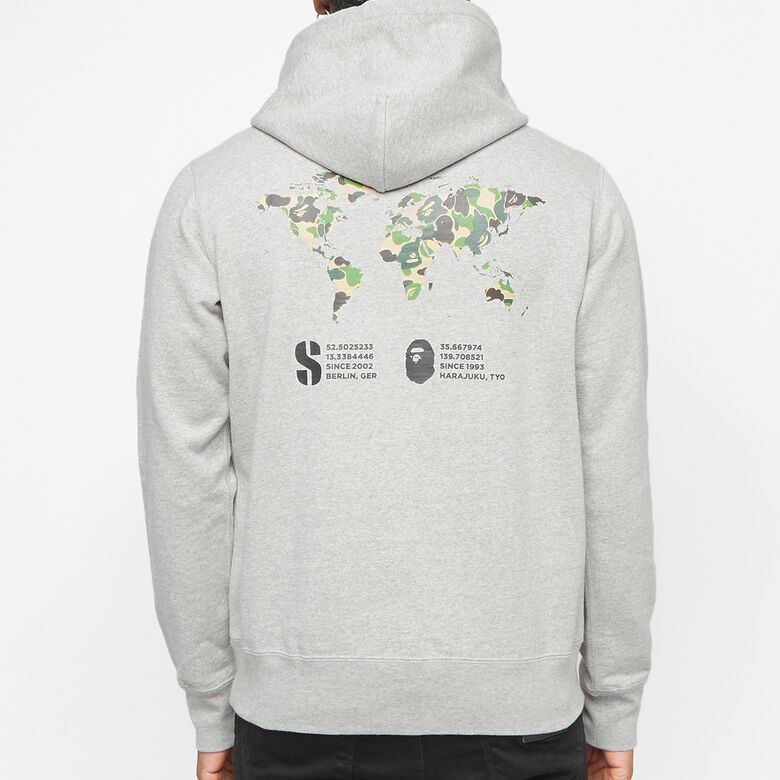 solebox x A Bathing Ape (BAPE) Hoodie gray