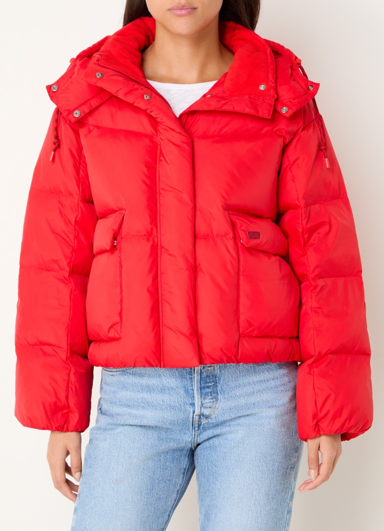 Levi's Western Bubble puffer jacket with down filling and detachable hood