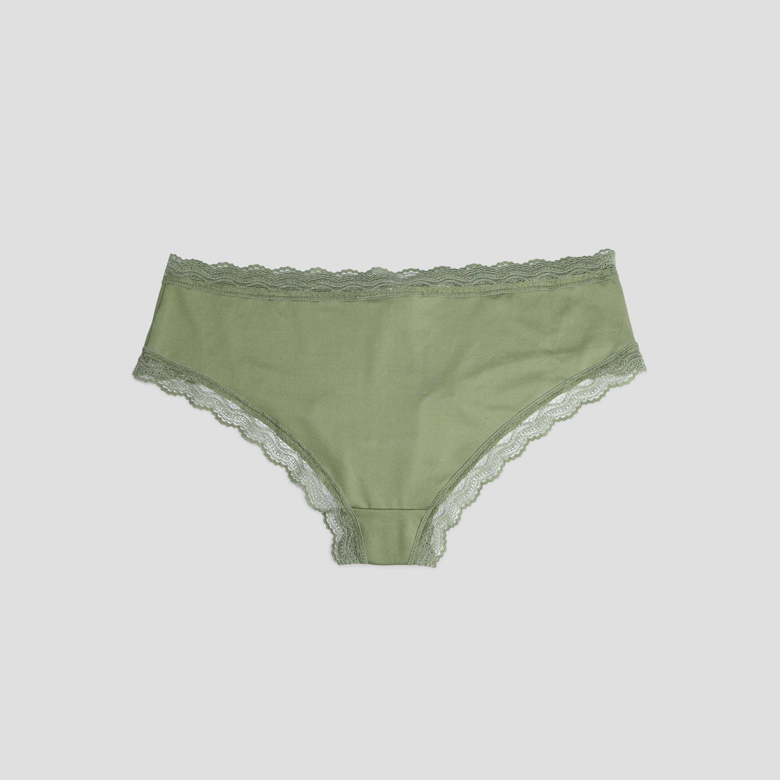 Lot 2 shortys microfibre vert kaki femme | La Halle