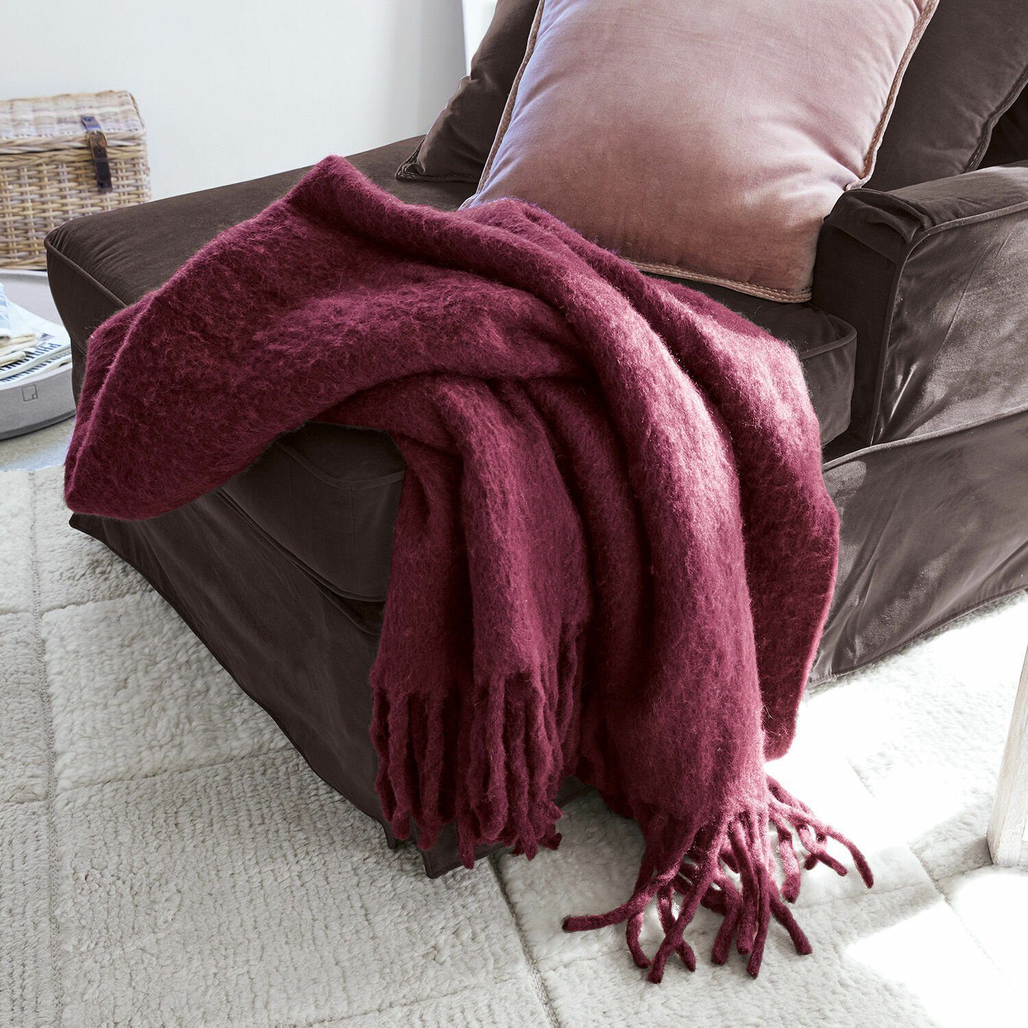 Abschirmdecke, Plaid Allonnes lila, Mirabeau