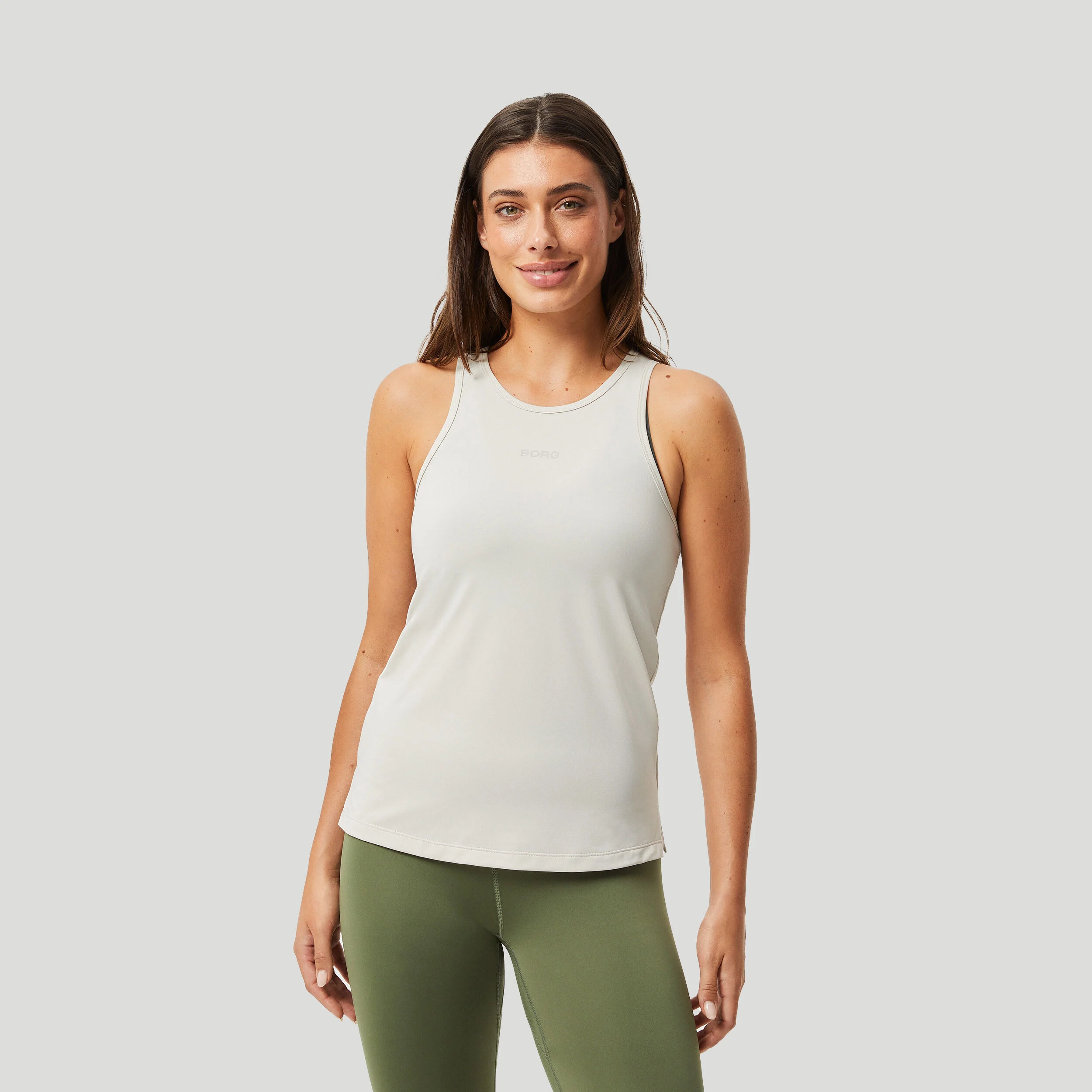 Racerback Tank-Top Damen - Creme