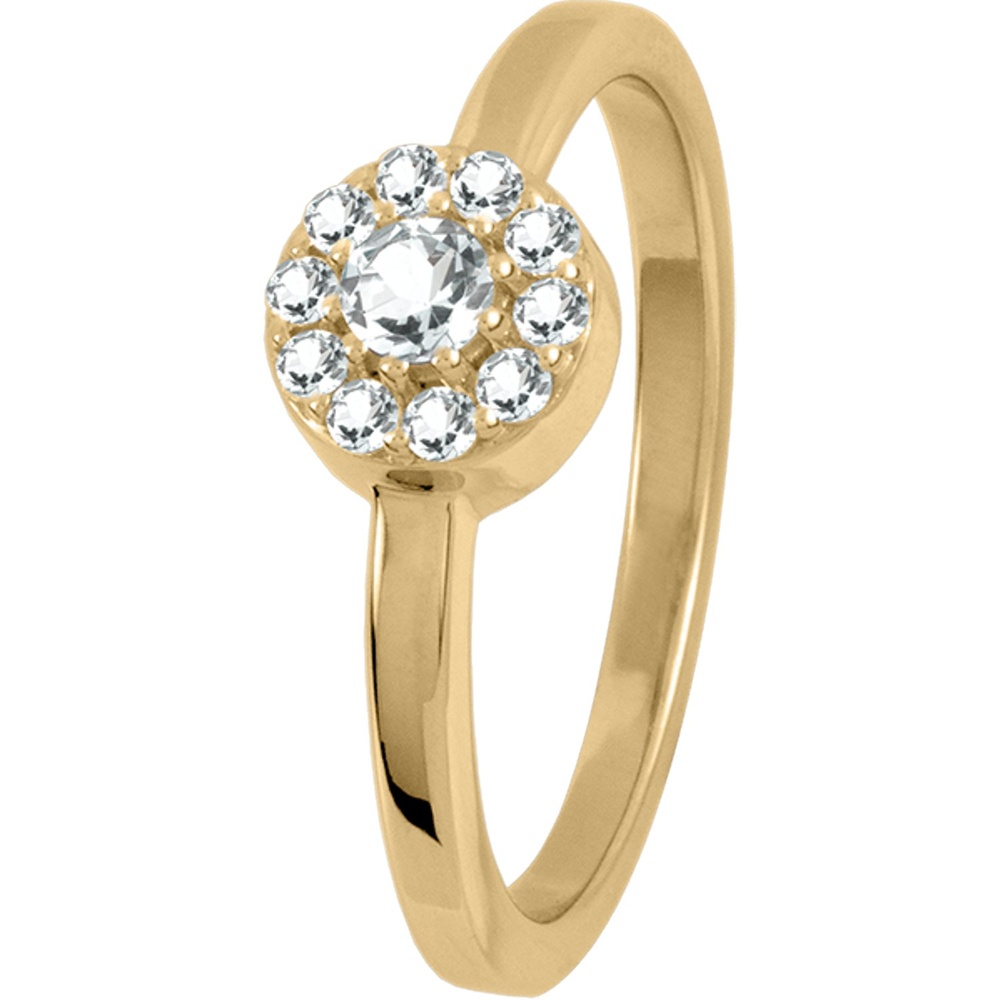 Jacques Lemans Bague pour femme 925 Argent blanche Bague