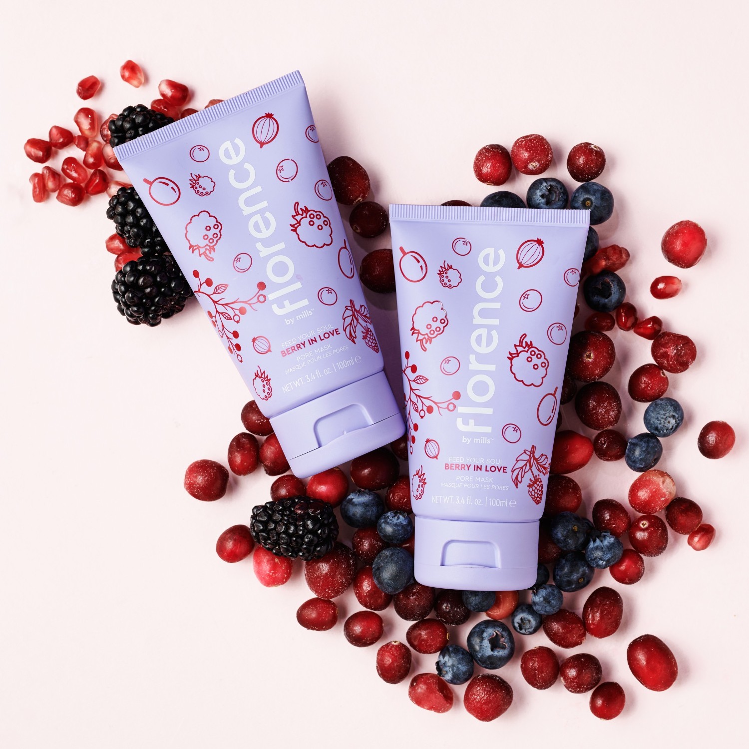 Florence By Mills Feed Your Soul Berry In Love maszk bőrhibák ellen