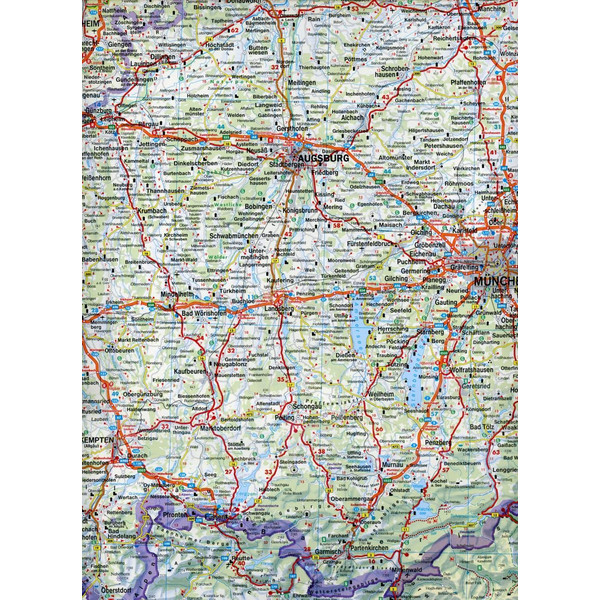 Deutschland Süd 1 : 500 000 - Straßenkarte