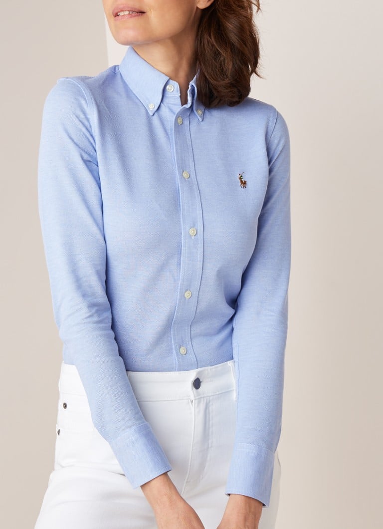 Ralph Lauren Heidi Oxford blouse in piqué cotton