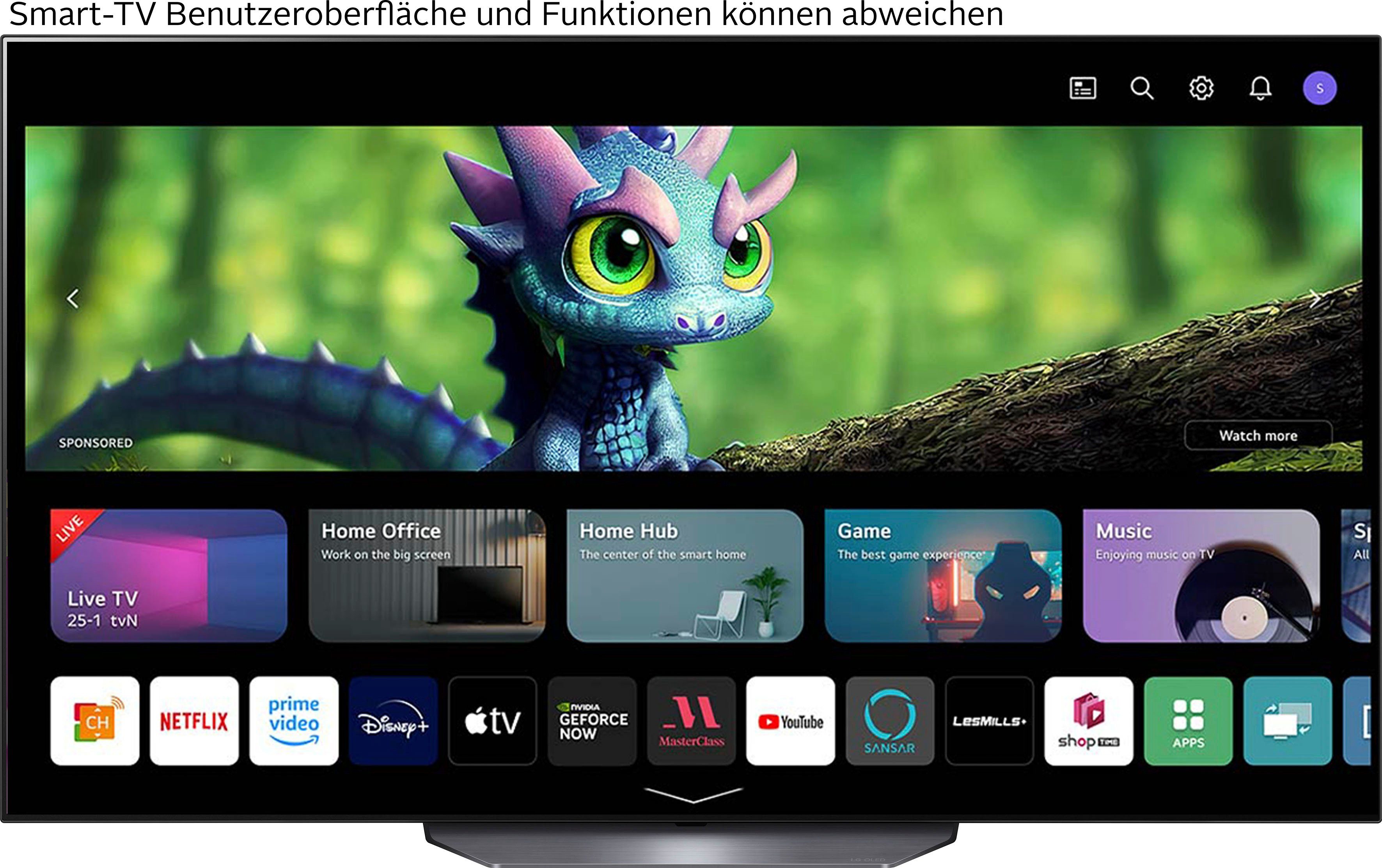 LG OLED65B39LA OLED-Fernseher (165 cm/65 Zoll, 4K Ultra HD, Smart-TV)