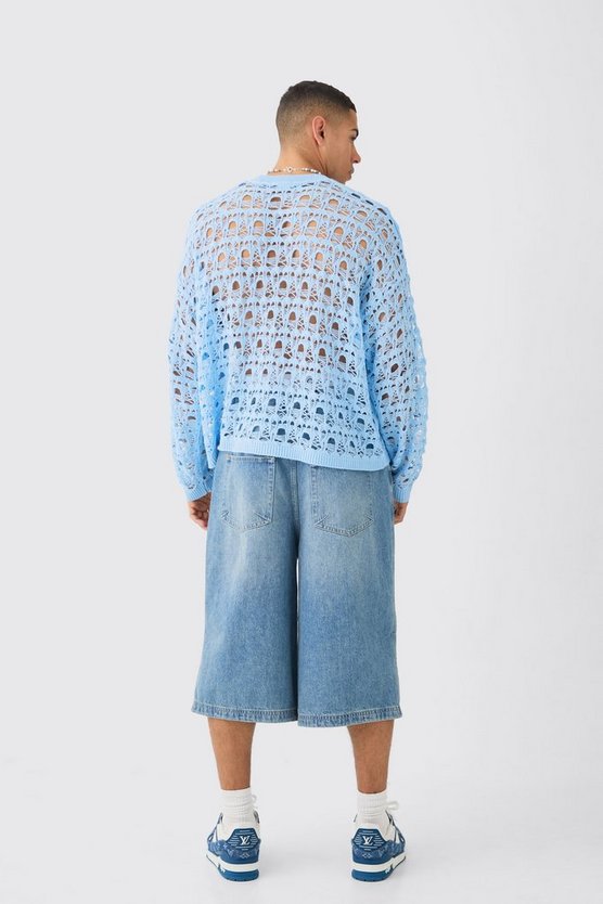 Kastiger Oversize Strickpullover