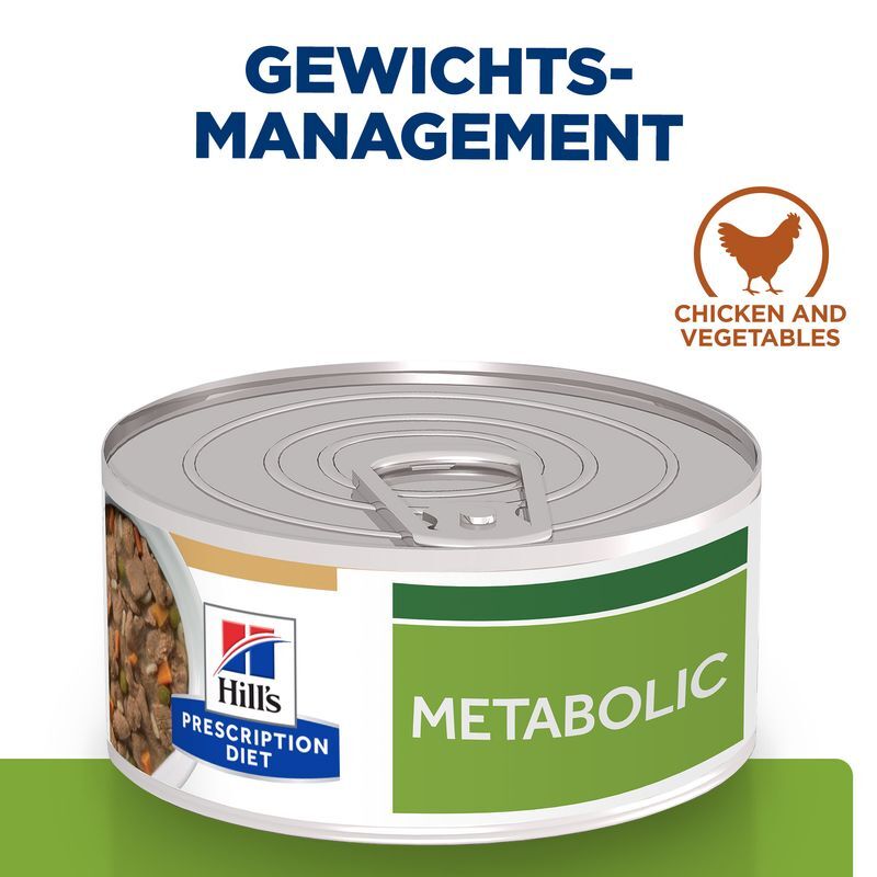 Hill's Hundenassfutter Hill's Prescription Diet Metabolic Ragout mit Huhn und Gemüse 24x156g