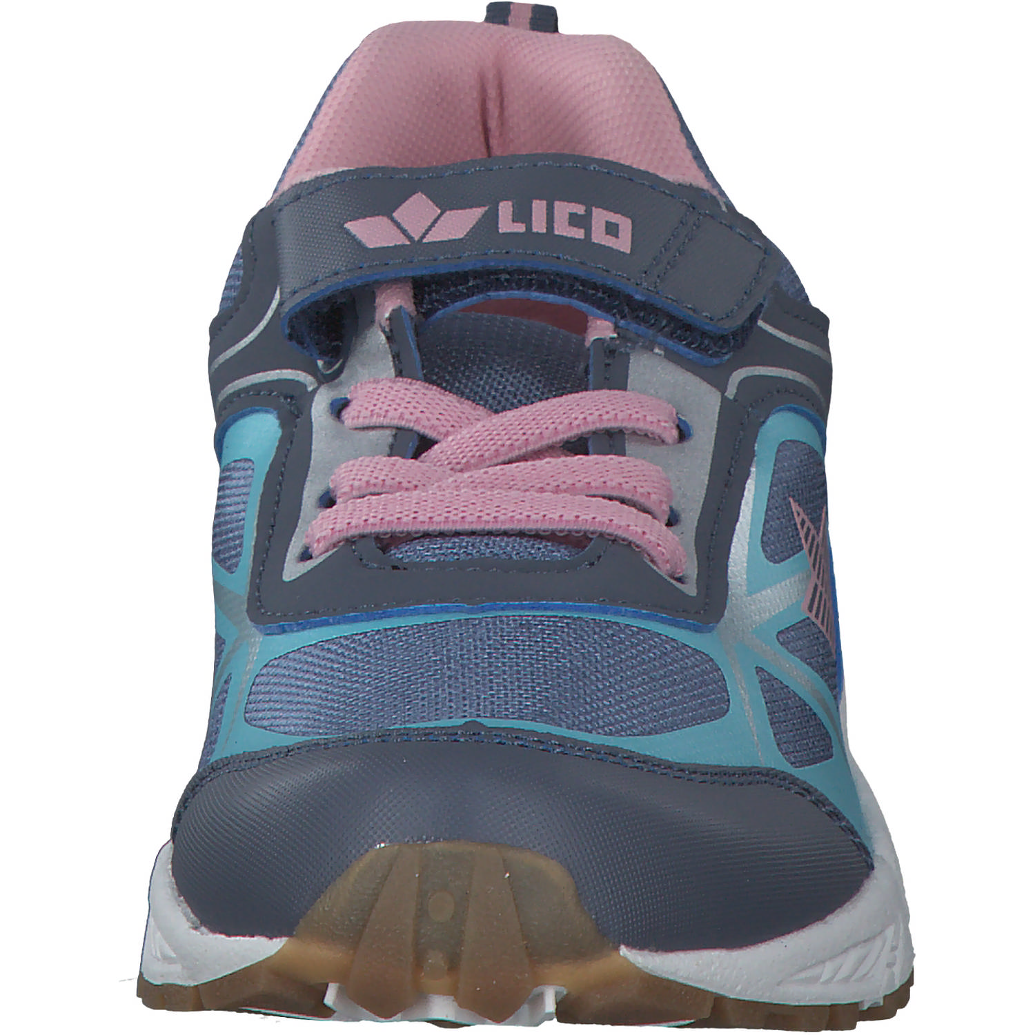 Geka Salford VS, Sneakers Low, Kinder, grau/rosa/tUErkis