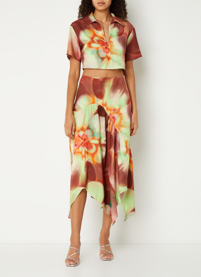 Top scurt din in Laagam Marley Tie-Dye