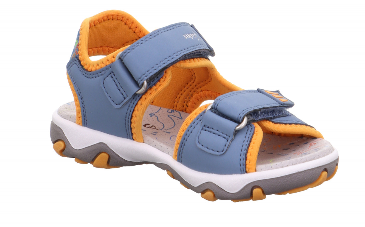 MIKE 3.0 - Blau/OrangeSandale mit Klettverschluss
