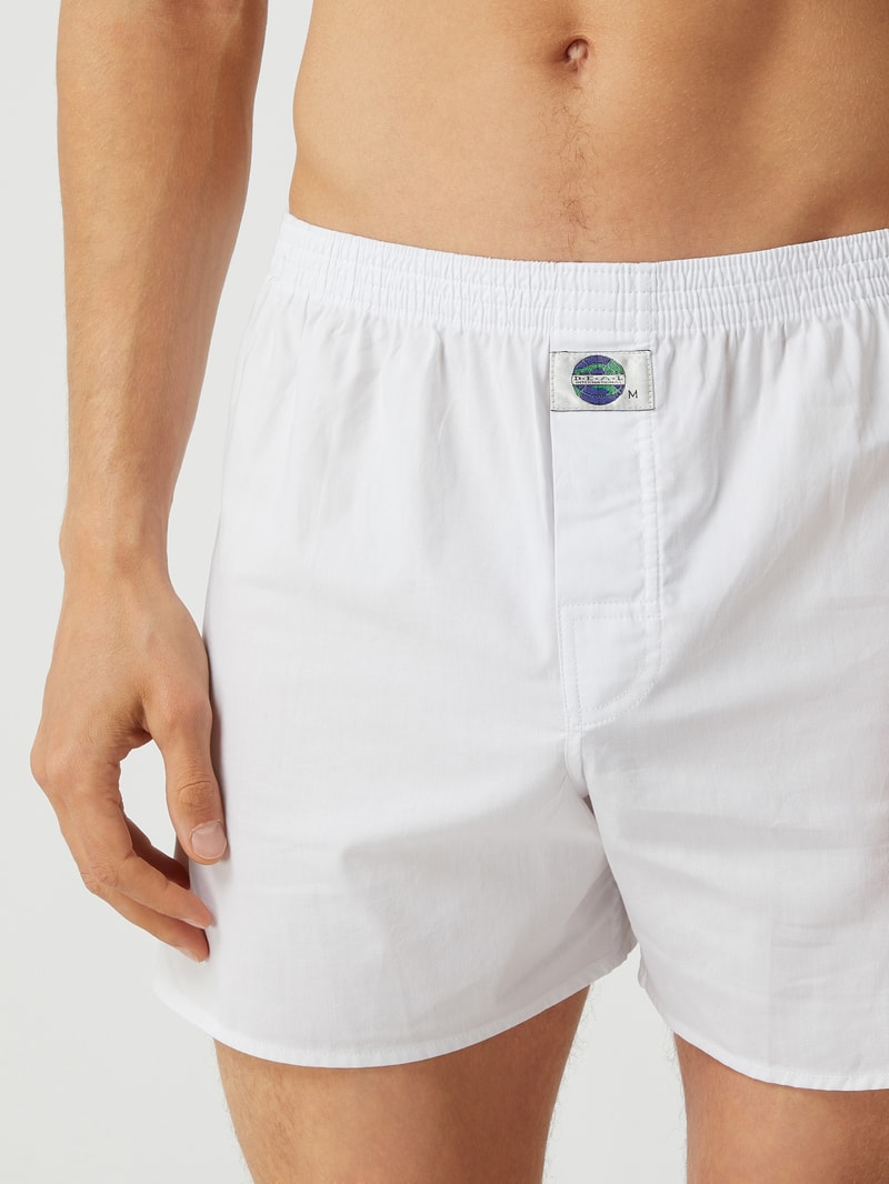 Boxershorts aus Baumwolle mit Allover-Muster in weiß